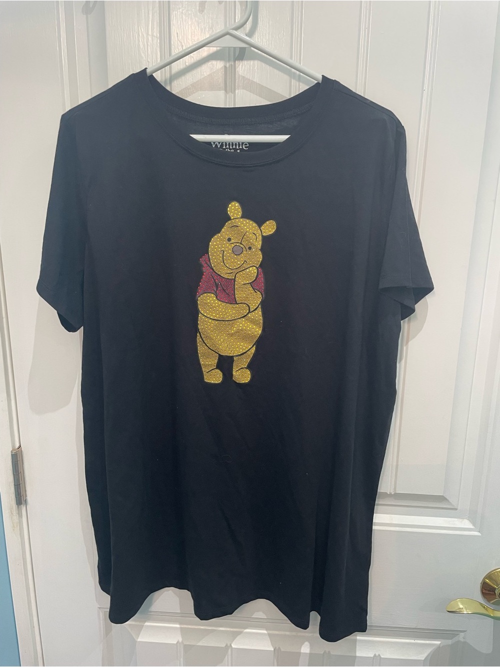 Torrid Black Short Sleeve Tee with Yellow Winnie the Pooh Graphic